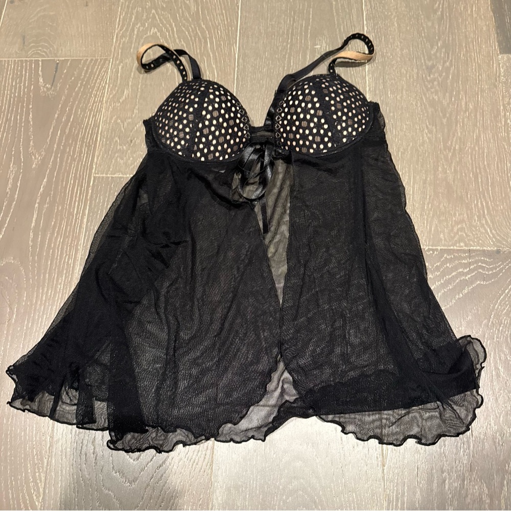Black Sheer Babydoll Lingerie